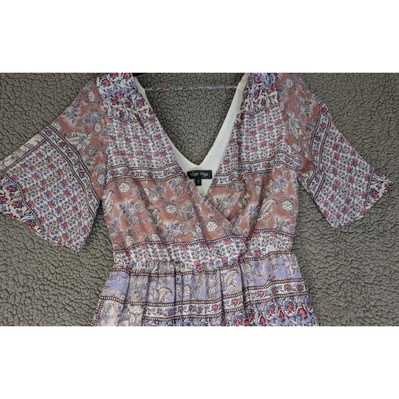 Love Reign Maxi Dress Patchwork Quilt Cottagecore Prairie Western Size Med - Picture 3 of 15